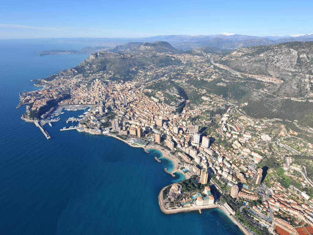 Monaco vue du ciel